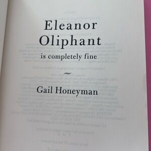 Hardcover Book - Eleanor Oliphant is Completely Fine by Gail Honeyman